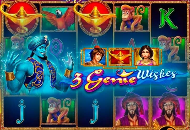 Бесплатный игровой автомат 3 Genie Wishes